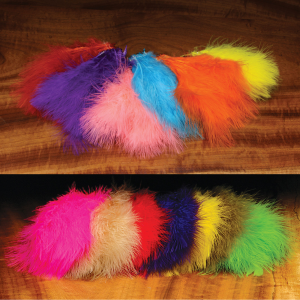 Hareline Extra Select Strung Imitation Marabou Feathers Brown