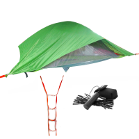 Tentsile Vista Tree Tent & Ladder with Free Camp Lights Forest Green