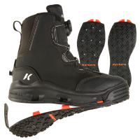 Korkers Devil's Canyon Wading Boots with Kling-On & Studded Kling-On Soles - 9