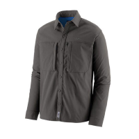 Patagonia Men's Long Sleeve Snap-Dry Shirt L Forge Grey