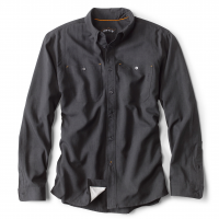 Orvis Men's Tech Chambray Long Sleeve Work Shirt Medium BLACK 61