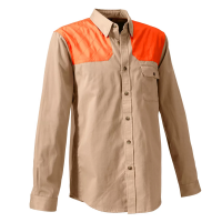 Orvis Men's Midweight Shooting Shirt Medium Sand/Blaze