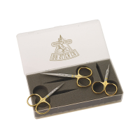 Dr. Slick All Purpose Scissors Gift Set Serrated Blades 3 Pair + Fly Box