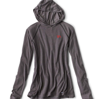 Scientific Anglers Womens Dri-Release Hoodie Dark Charcoal Gray Small