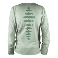 RepYourWater Freshwater Fish Spine Performance Long Sleeve Tee Large