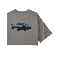 Patagonia Men's Fitz Roy Smallmouth Organic T-Shirt Feather Grey Medium