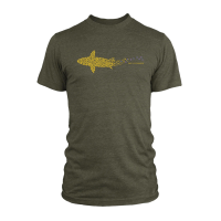 RepYourWater Brook Trout Country Tee Medium Heathered Olive