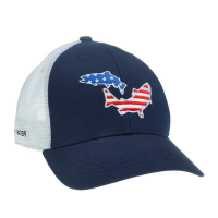 RepYourWater Salty Stars and Stripes Mesh Back Hat Sliver/White ST