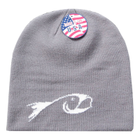 Rising Beanie Fish Logo Cozy Warm Stretch Soft Stylish Comfortable