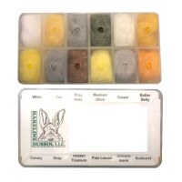 Fly Fish Food's Bruiser Blend Dubbing Dispenser Light Blend