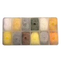 Fly Fish Food's Jr Bruiser Blend Dubbing Dispenser Light Blend