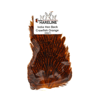 Hareline India Hen Back #271 Crawfish Orange