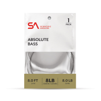 Scientific Anglers Absolute Bass Leader 8 ft 10 lb Single Pack