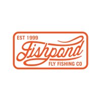 Fishpond Thermal Die Cut Sticker Heritage 9.5" Orange