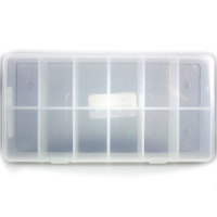Hareline 12 Compartment Drilled Dubbing Box Fly Tying Storage
