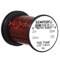 Semperfli Holographic Tinsel Red