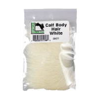 Hareline White Calf Body Hair Fly Tying Materials
