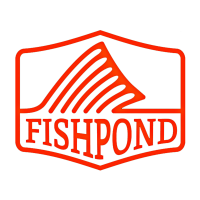 Fishpond Thermal Die Cut Sticker- Dorsal Fin - 4" Orange