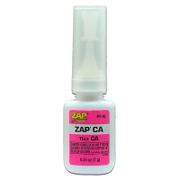 Zap CA Thin Viscosity Glue 1/4 oz. Fly Tying Adhesive Cement Finish