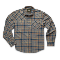 Howler Brothers Harker's Flannel Frio Plaid: Pigeon Grey L