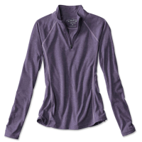 Orvis Women's Drirelease Long-Sleeved Quarter-Zip Tee Regal Purple L