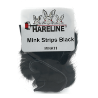Hareline Mink Strips #11 Black