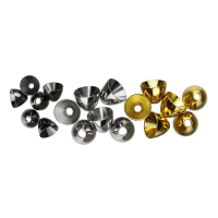 Hareline Brass Cone Heads 3/16" Black Nickel