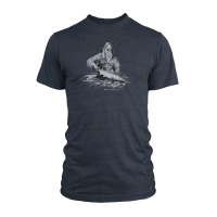 RepYourWater Squatch and Release Tee Large Heathered Navy
