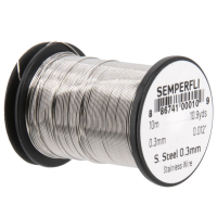 Semperfli Stainless Steel Fly Brush Wire 0.3mm
