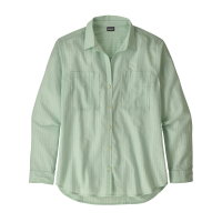 Patagonia Women's Lightweight A/C Buttondown Simple Dimple: Gypsum Green Large
