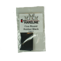 Hareline Fine Round Rubber #11 Black