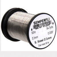Semperfli Stainless Steel Fly Brush Wire 0.1mm