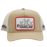 Hareline Logo Trucker Cap Tan