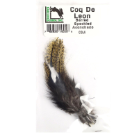 Hareline Coq de Leon Feathers Barred Speckled (Aconchado)