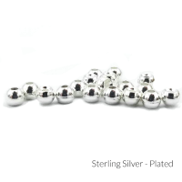 Firehole Plated Tungsten Beads 5/32" Sterling Silver