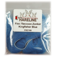 Hareline Finn Raccoon Zonker Kingfisher Blue