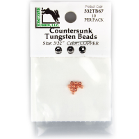 Hareline Tungsten Beads 3/32" Copper