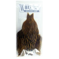 Whiting Farms Brahma Hen Capes Badger dyed March Brown