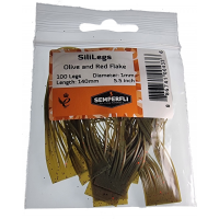 Semperfli SiliLegs Flake Olive and Gold