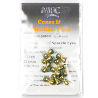 MFC Sparkle Dumbbell Eyes Gold/Sparkle Green Large