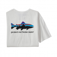 Patagonia Men's Home Water Trout Organic T-Shirt XL White