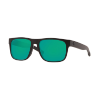 Costa Spearo Sunglasses Blackout Frame Green Mirror 580 Glass