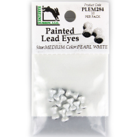 Hareline Painted Lead Dumbbell Eyes Medium Pearl