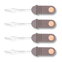 C&F Design CF602S Spare Threader Short Midge Pink Dot