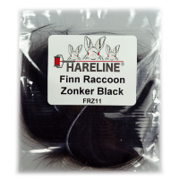 Hareline Finn Raccoon Zonker Black