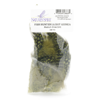 Fish Hunter Large Dot Guinea Feathers Medium Olive (UV)