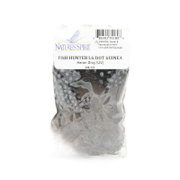 Fish Hunter Large Dot Guinea Feathers Heron Gray (UV)