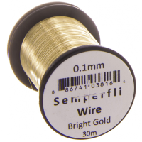 Semperfli Tying Wire 0.2mm Bright Gold