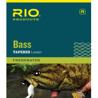 RIO Nylon Bass Fly Leaders - 8 lbs. - Single