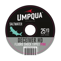 Umpqua Deceiver HD Saltwater Fluorocarbon Shock Tippet - Pink 40LB - 25YDS